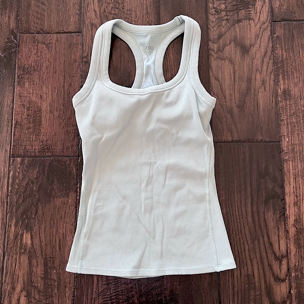 ALO Yoga Support Ribbed Racerback Tank